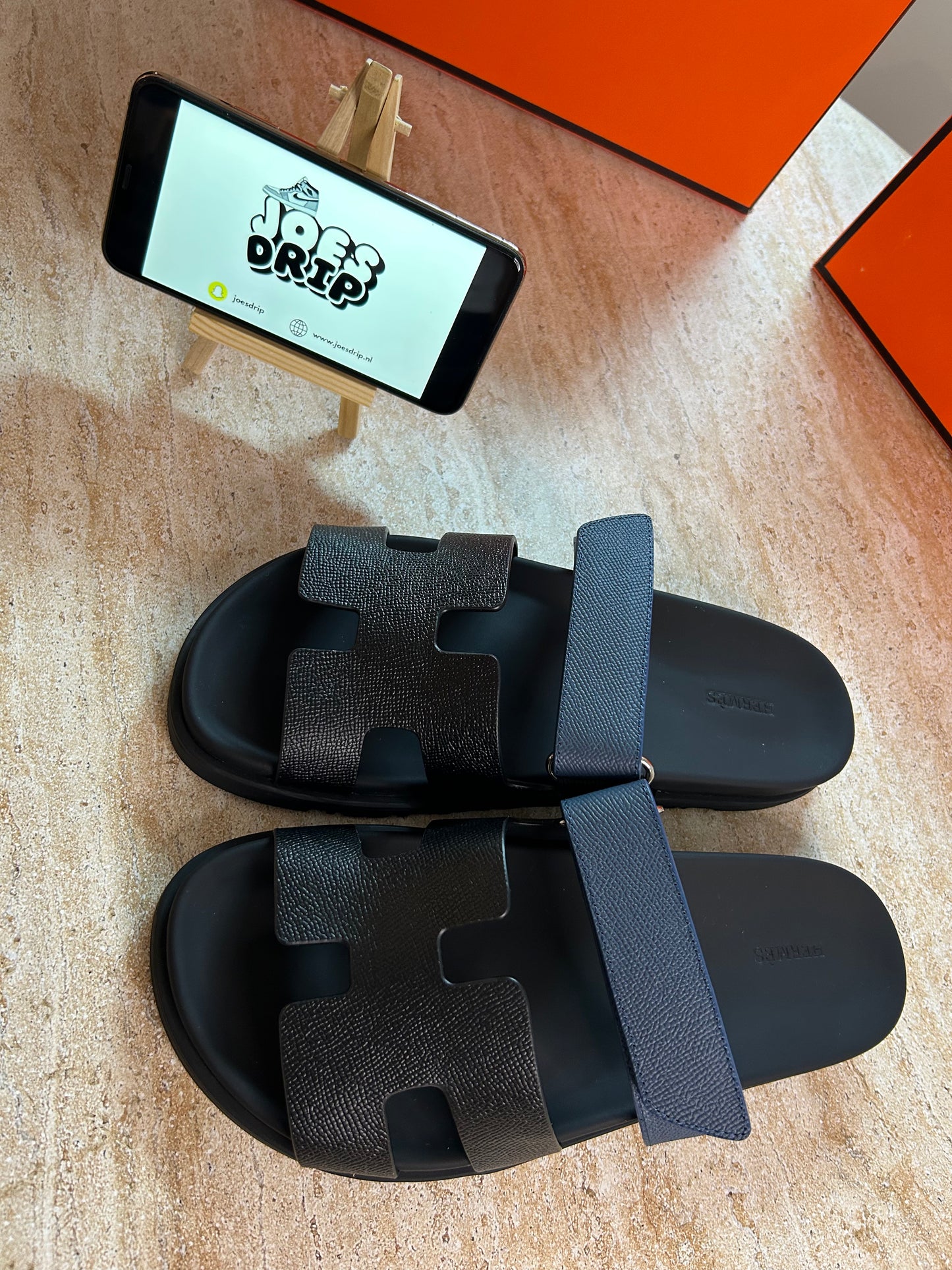 Hermes Sandal - Cprye leather