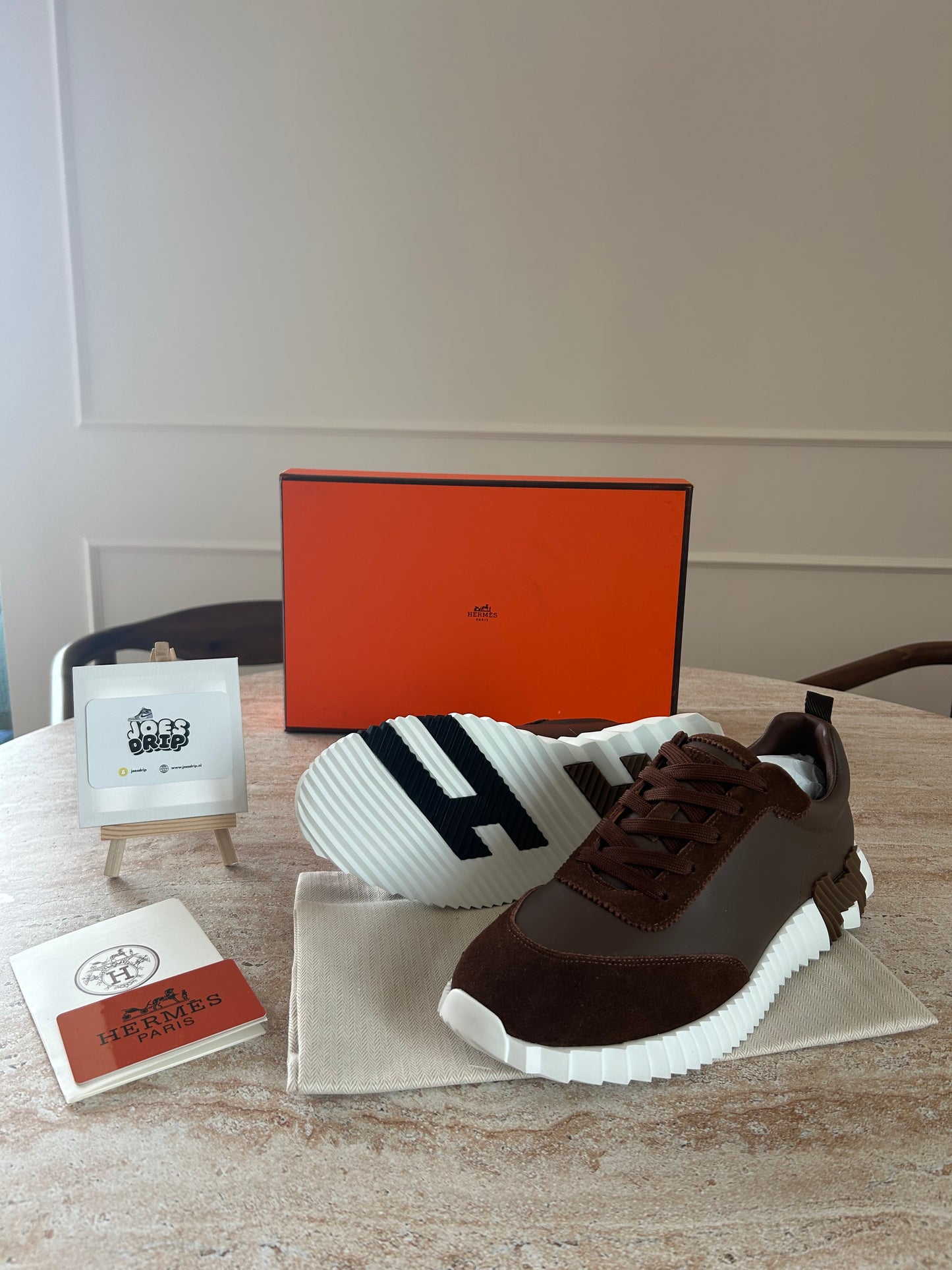 Hermes - Bouning Sneaker Brown Leather/Suéde