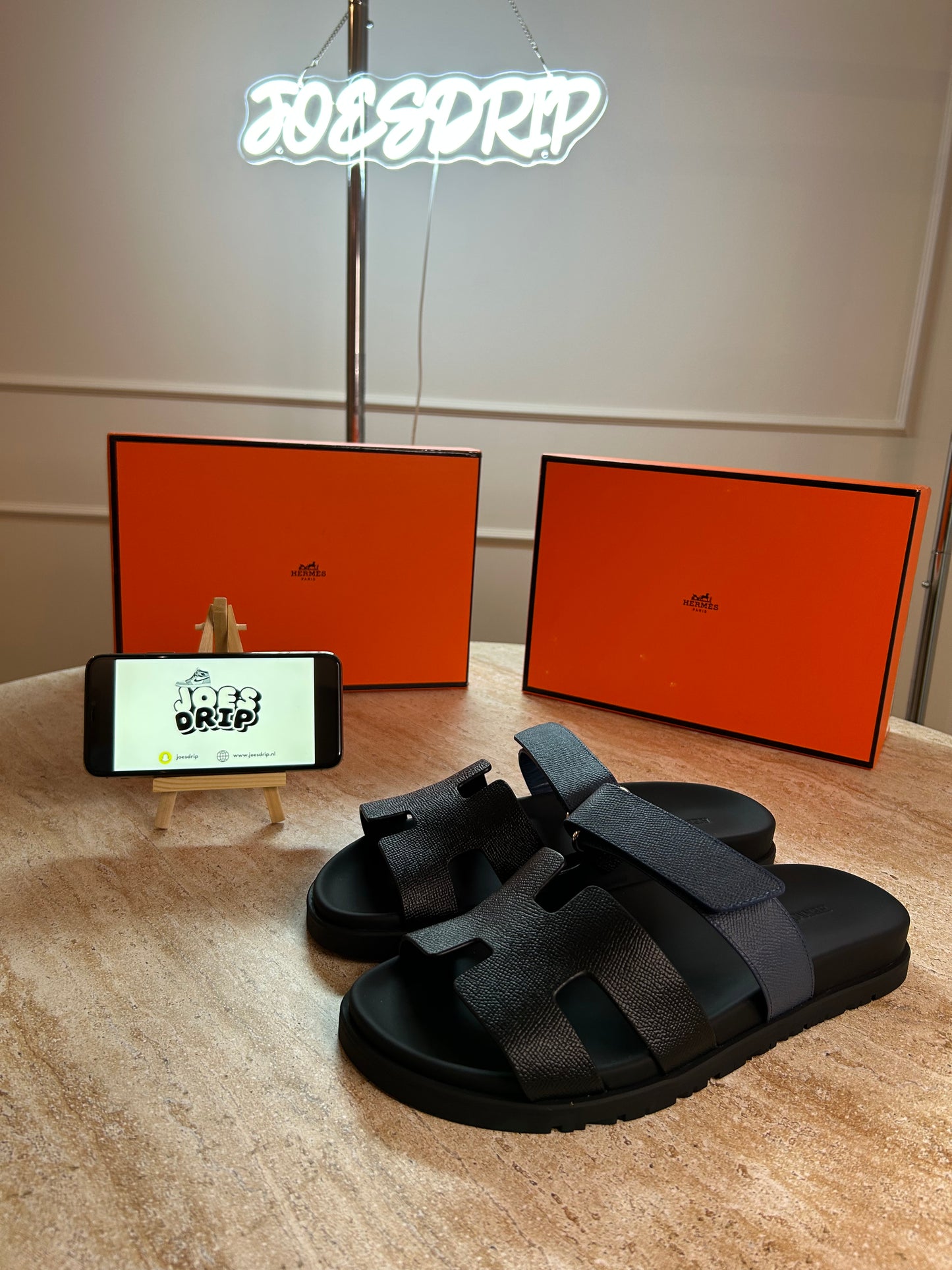 Hermes Sandal - Cprye leather