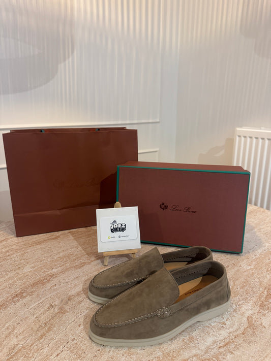 Loro Piana - loafers/instappers creme suedé